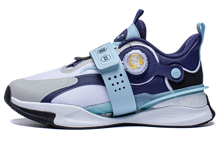 

Кроссовки Rush Shadow Kids Lifestyle GS Low-top Standard Белый/темно-синий/антарктический серый Lining Young, синий