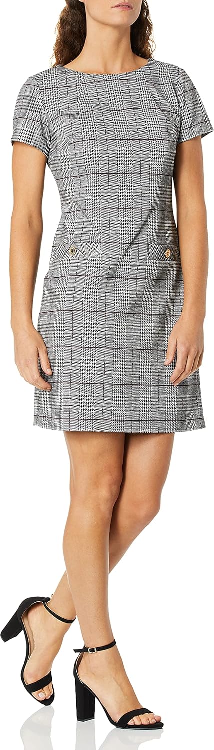 

Женское платье Tommy Hilfiger Scuba Crepe с двумя карманами, Magenta Multi