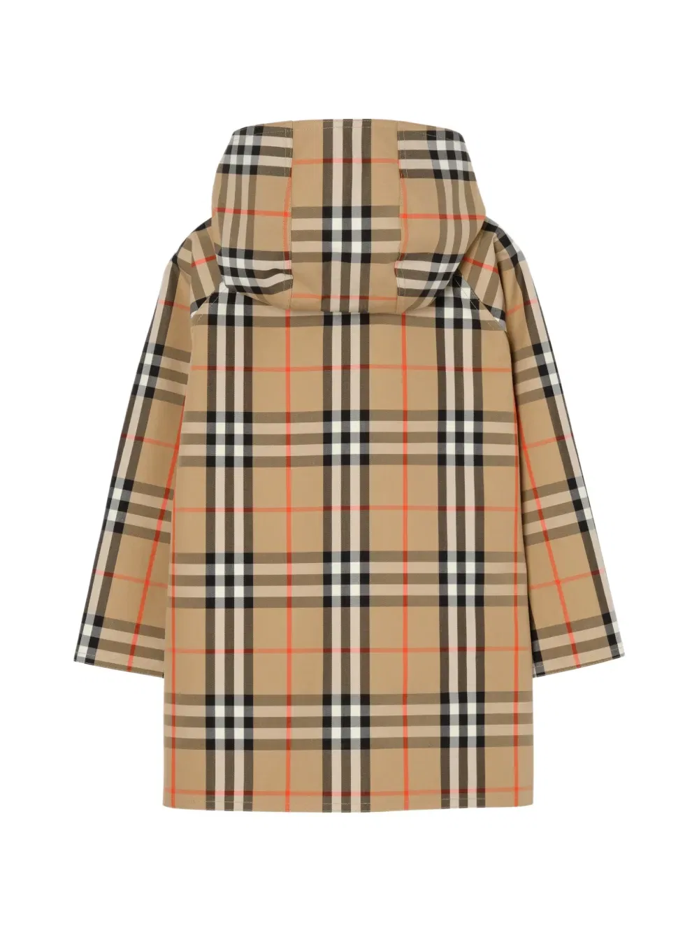 Пальто с капюшоном Burberry Kids, нейтральный — фото 2