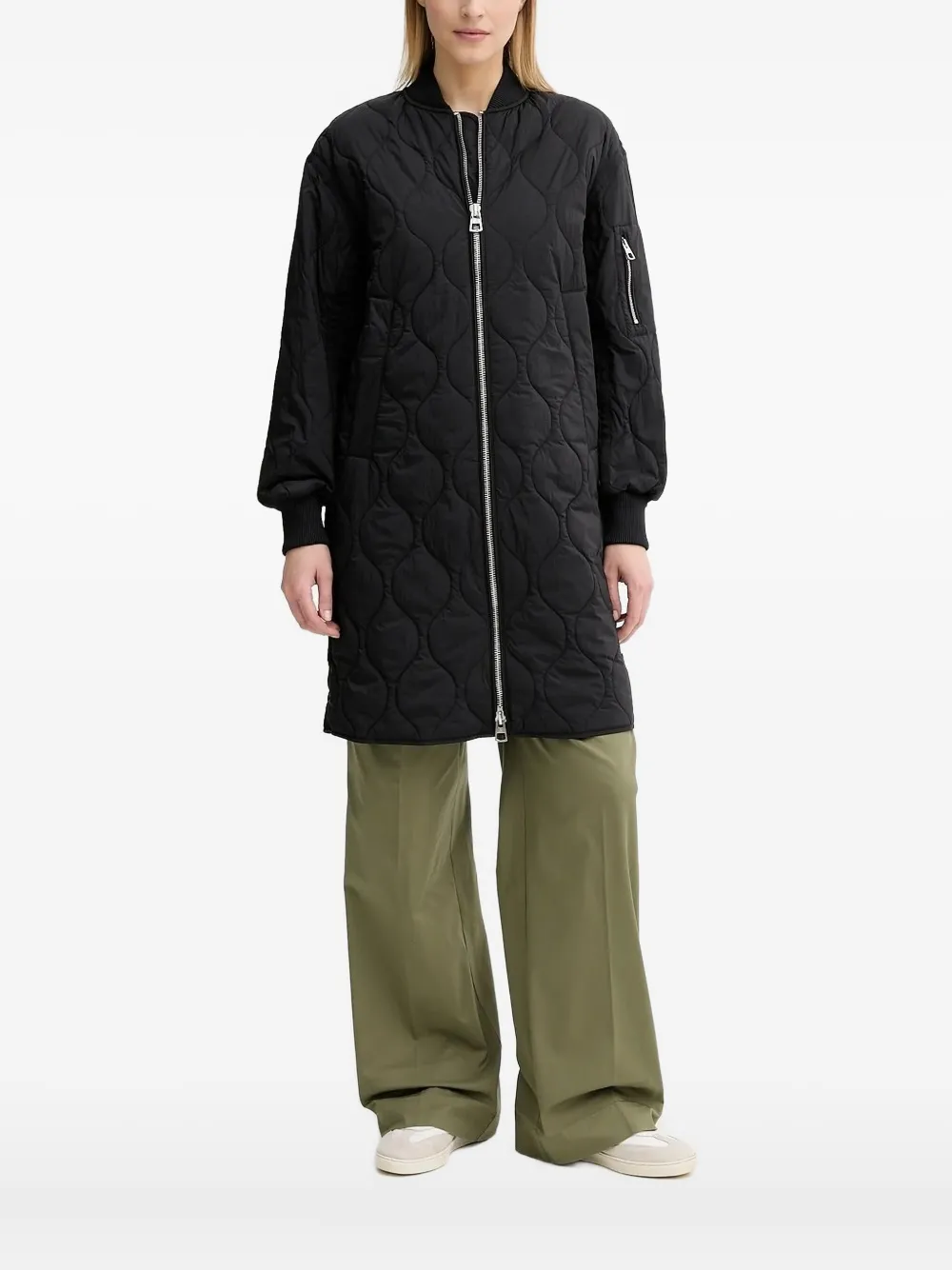 

Стеганая куртка-бомбер Marc O'Polo, черный