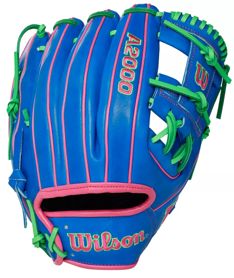 

Перчатки Wilson 11,75 дюймов 1975 года серии A2000, синий/розовый