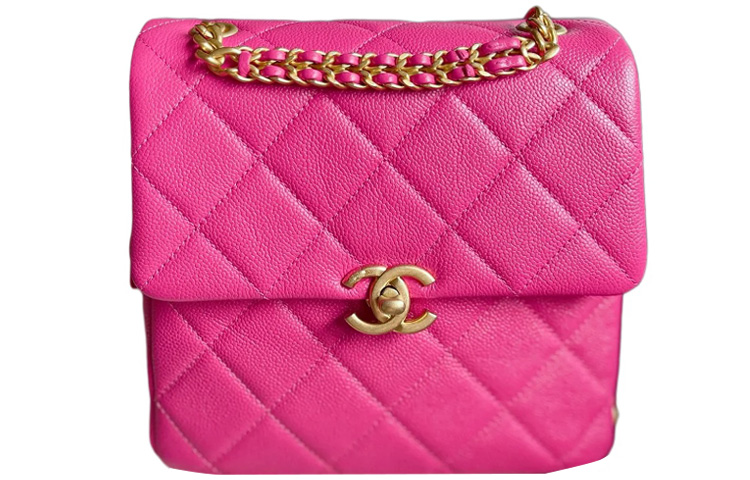 

CHANEL Женский рюкзак из телячьей кожи, розовый