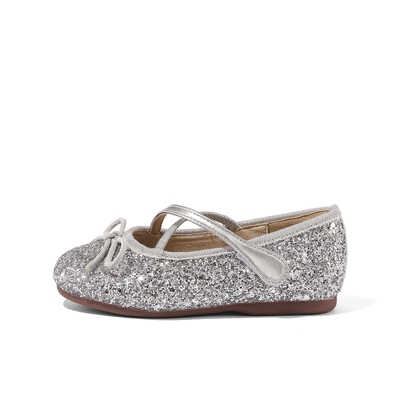 

Низкие кожаные туфли ABC DOUKIDS для детей ABCdoukids, серебряный