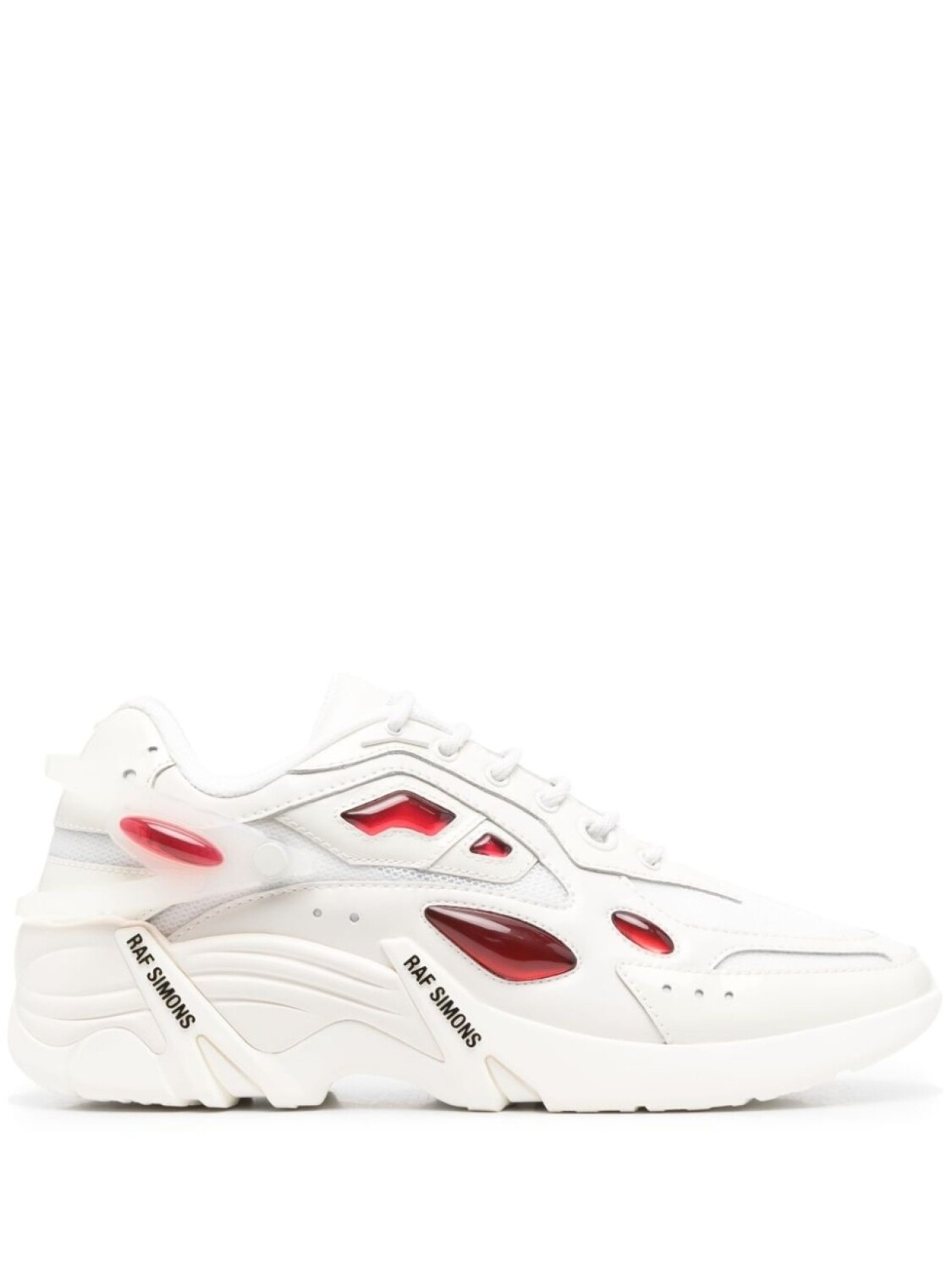 

Raf Simons кроссовки Antei со вставками, белый