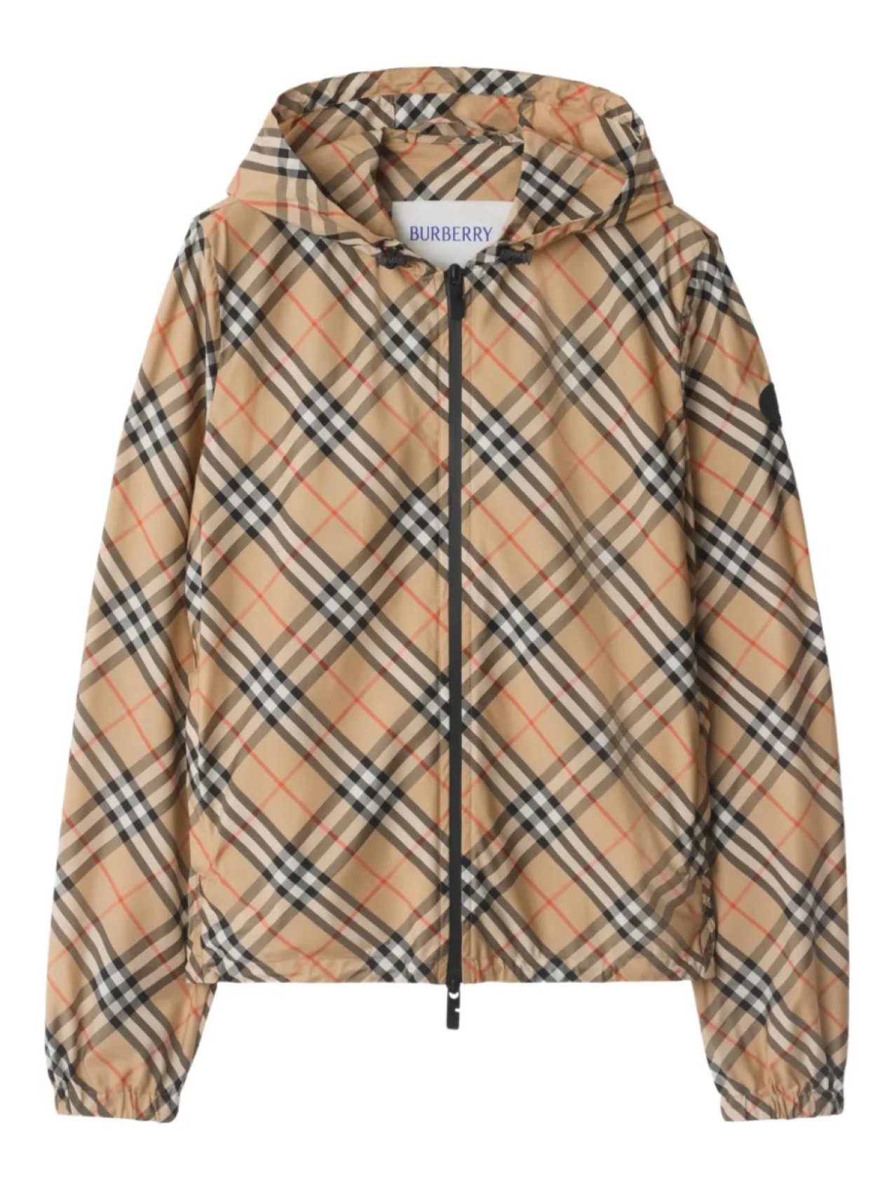 

Куртка с капюшоном в клетку Burberry, нейтральный