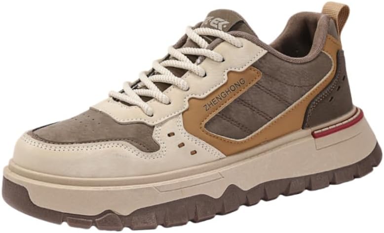 

Легкие мужские кроссовки ретро с толстой подошвой, амортизацией и мягкой подкладкой. Повседневная обувь Fmshi, хаки