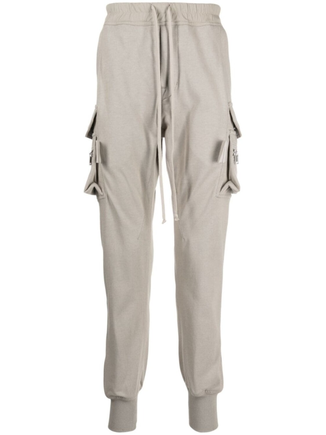 

Rick Owens спортивные брюки с низким шаговым швом и кулиской, серый