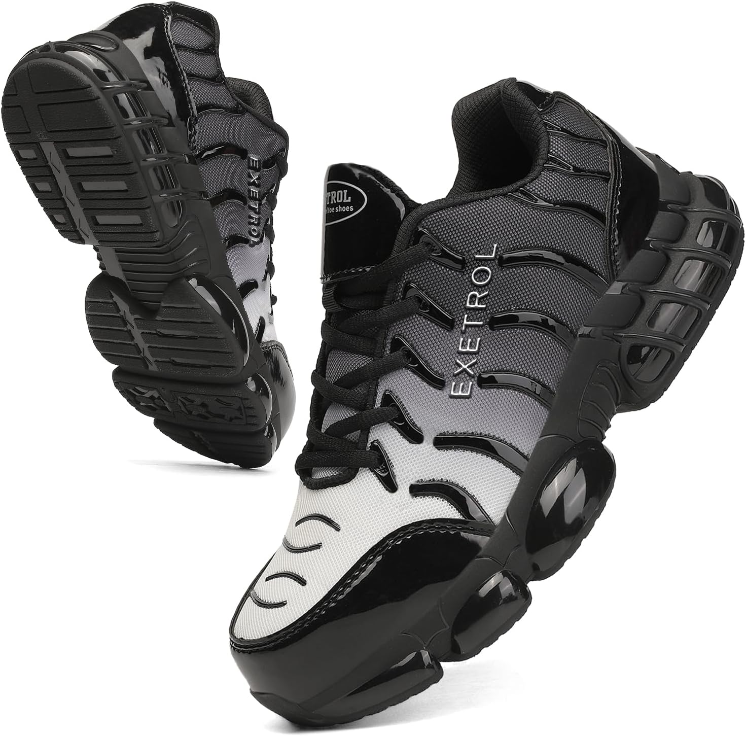 

Ботинки с защитным носком для мужчин и женщин, неразрушимые кроссовки с композитным носком, широкие, противоскользящие, удобные, легкие с воздушной подушкой, рабочая обувь для женщин и мужчин Exetrol, серый