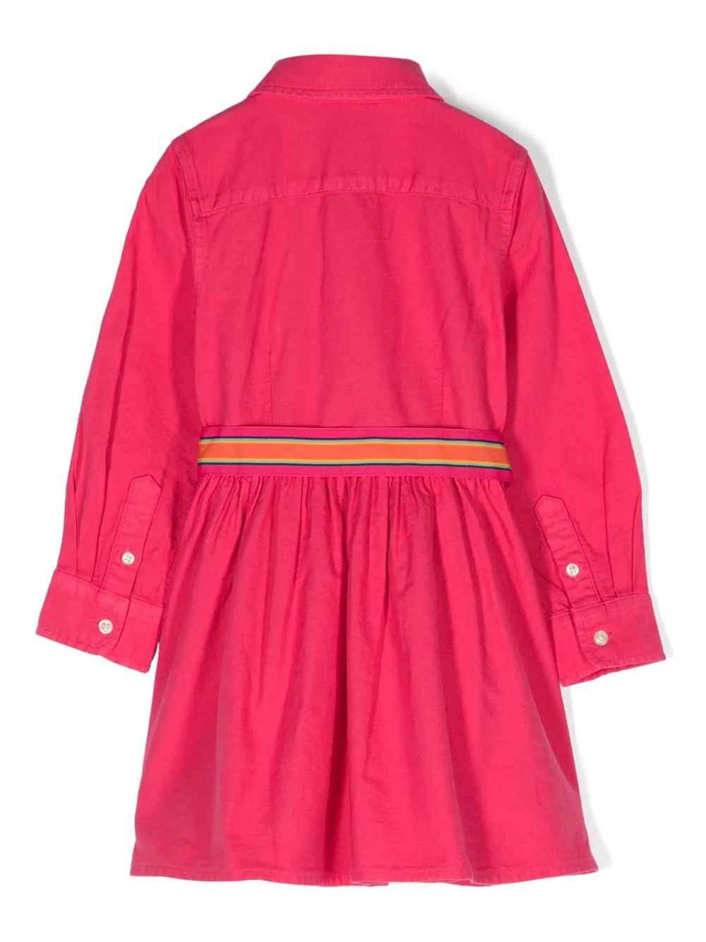Платье-рубашка с логотипом Polo Pony POLO RALPH LAUREN KIDS, розовый — фото 2