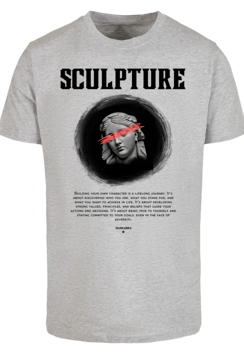 

F4NT4STIC Футболка "SCULPTURE TEE", принт, серый