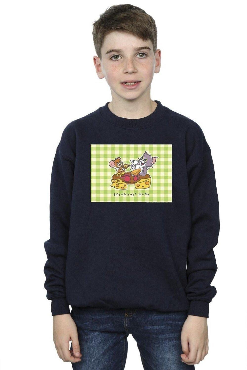 

Толстовка Breakfast Buds Tom & Jerry, темно-синий
