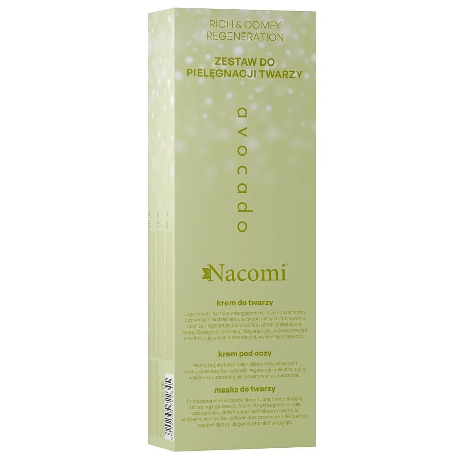 

Nacomi, набор косметики для лица Rich & Comfy Regeneration Avocado, 3 шт.