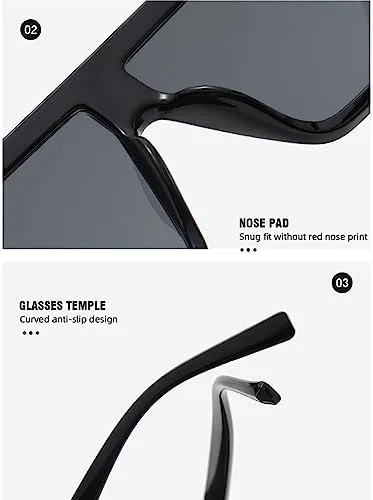 

Винтажные большие солнцезащитные очки для женщин в крупной оправе, солнцезащитные очки для женщин с защитой от ультрафиолета UV400 MTZJH, C7 Black Orange