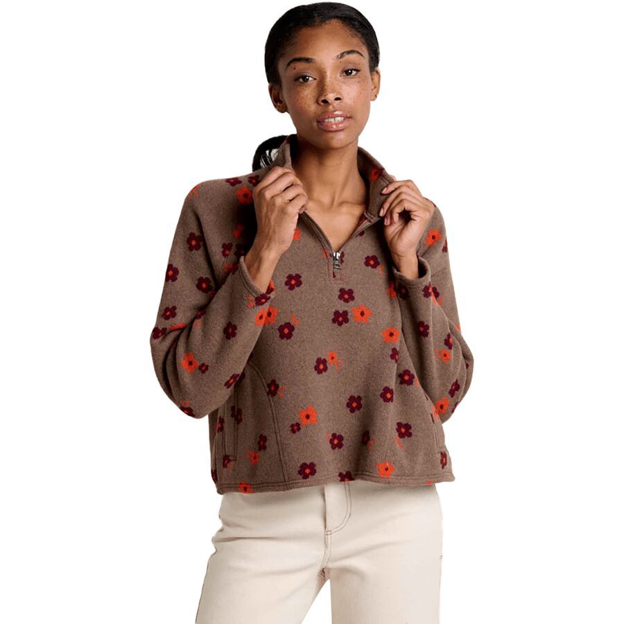 

Пуловер Kennicott с застежкой-молнией на четверть длины - женский Toad&Co Toad&Co, Falcon Brown Flowers