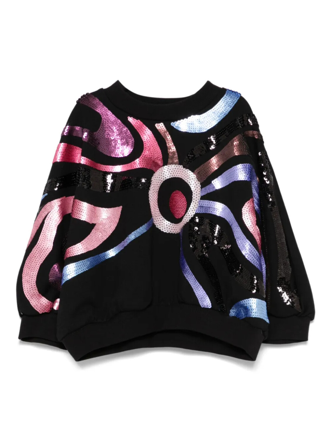 

PUCCI Junior толстовка с пайетками Iride, черный