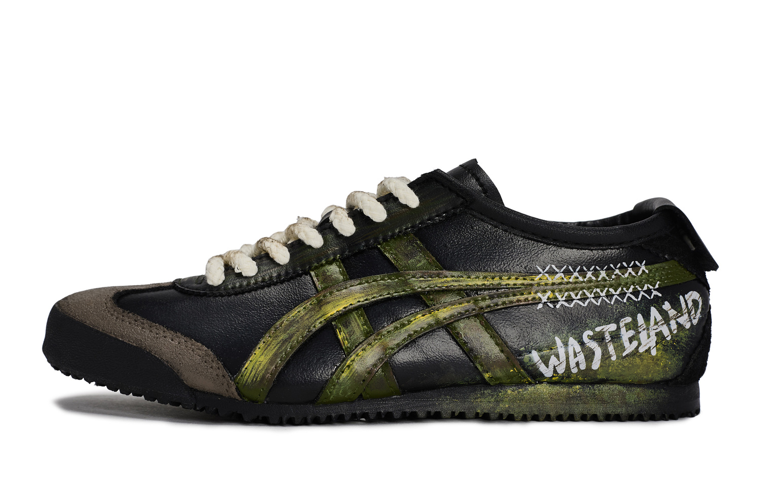 

Onitsuka Tiger MEXICO 66 811 производство, Moss Walker дышащие низкие повседневные кроссовки Unisex черный зеленый коричневый
