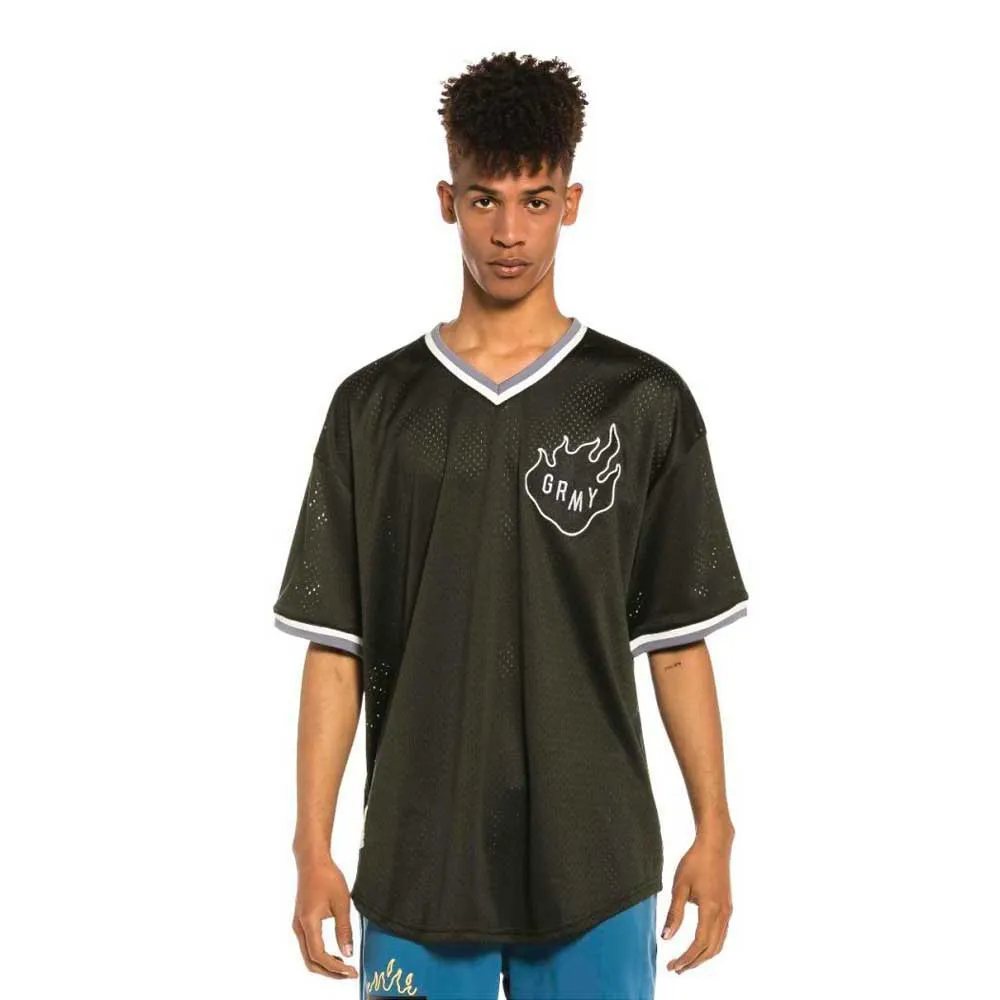 

Футболка Grimey Trespass short sleeve v neck, зеленый