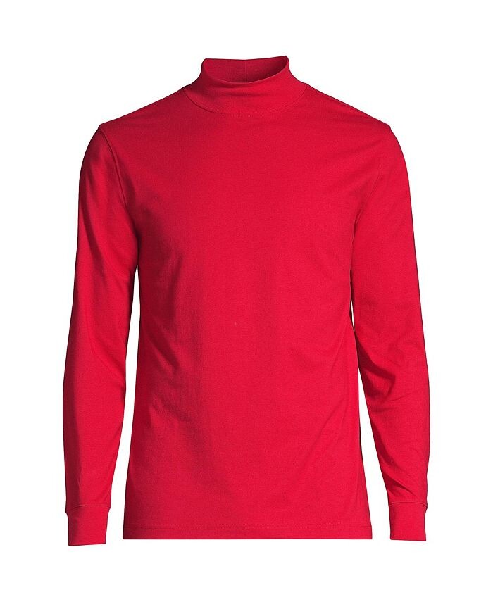 

Мужская футболка с воротником-стойкой Super-T Lands' End, цвет Rich red
