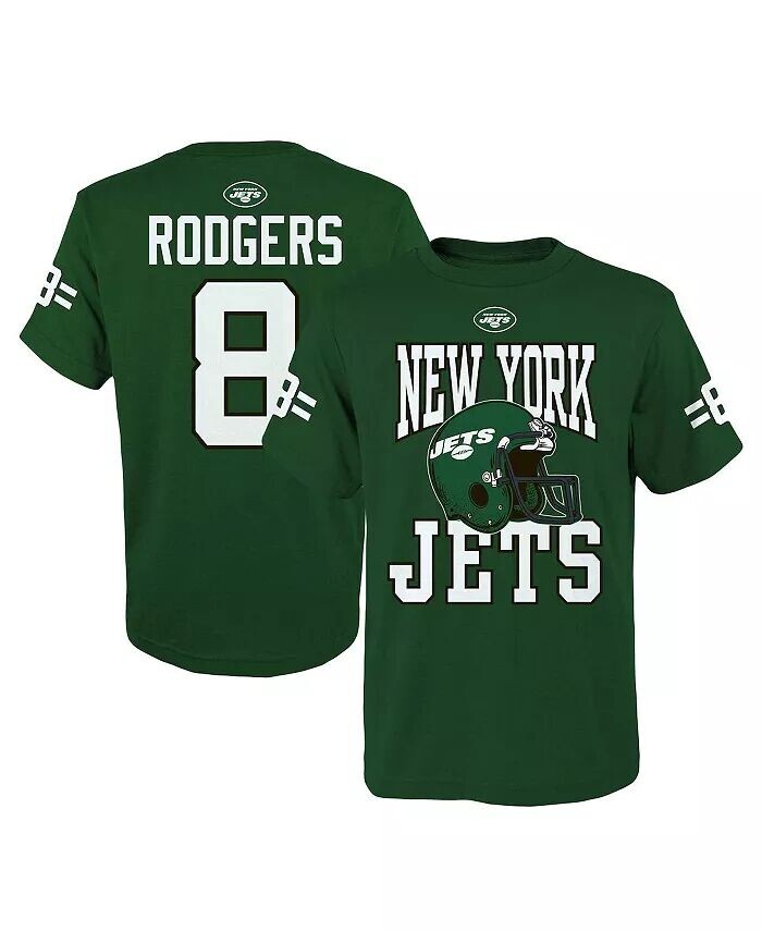 

Футболка Big Boys Aaron Rodgers Green New York Jets Helmet Outerstuff