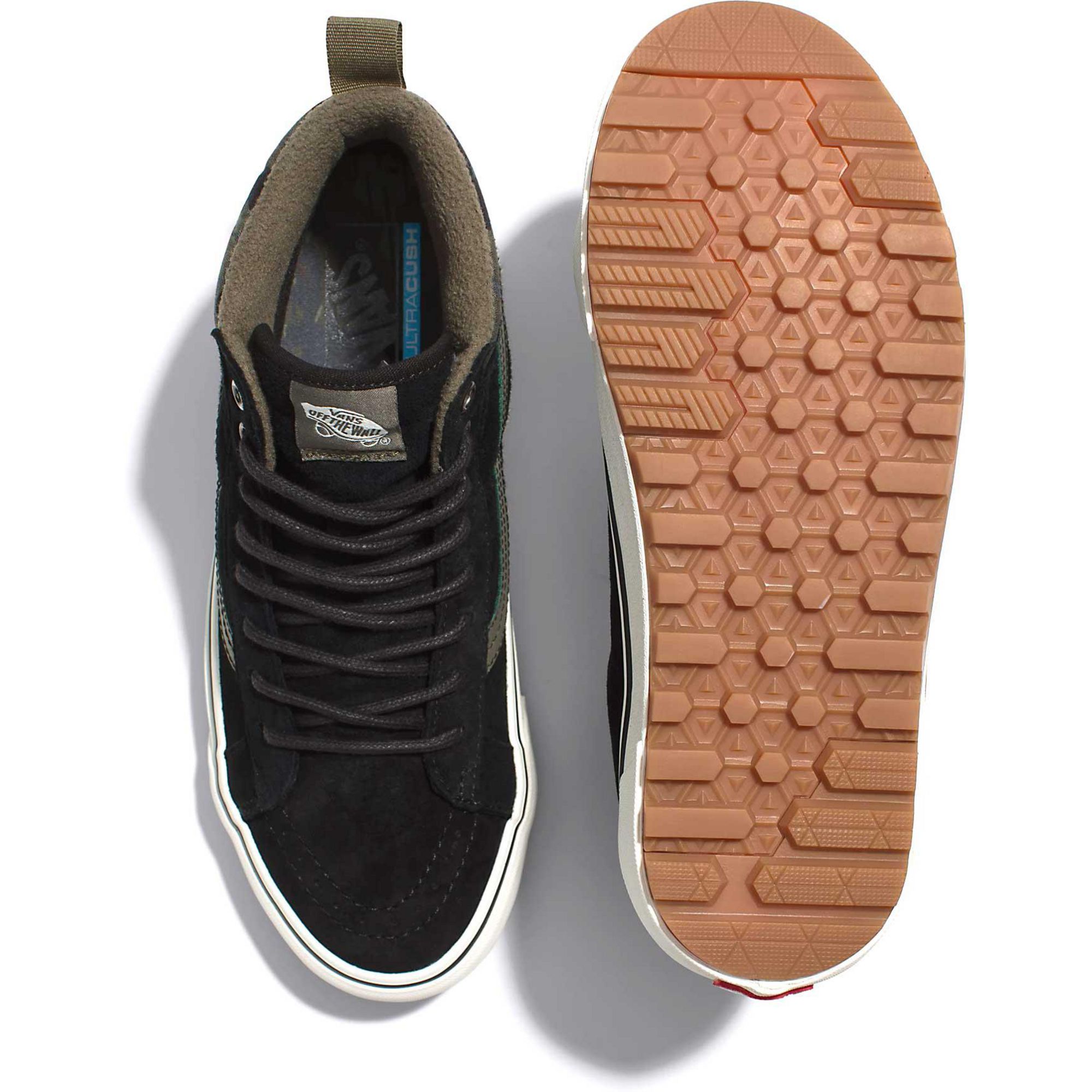 Мужские повседневные кроссовки SK8-HI MTE-1 Vans, Rain Camo Black/Marshmallow — фото 3