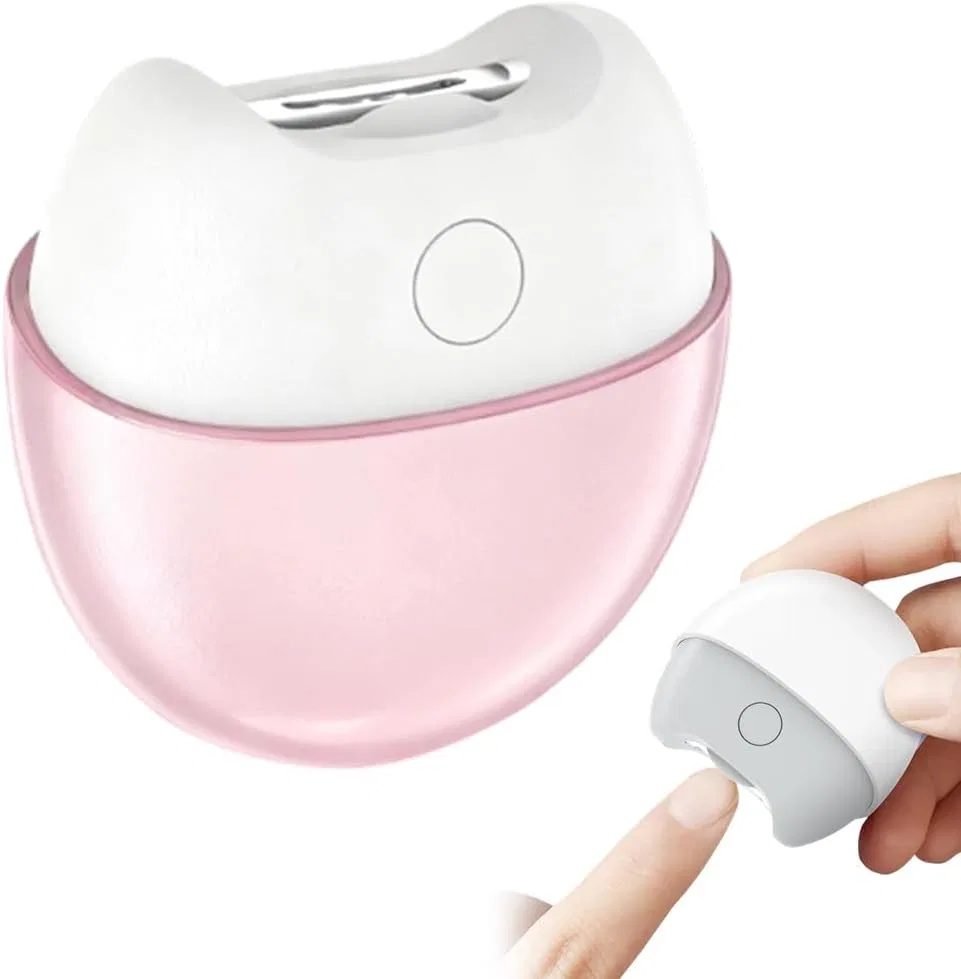 Электрический прибор для стрижки ногтей с LED-подсветкой, 2 скорости Comepew, Pink