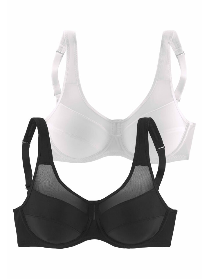 

Бюстгальтер на косточках PETITE FLEUR, цвет schwarz+weiß