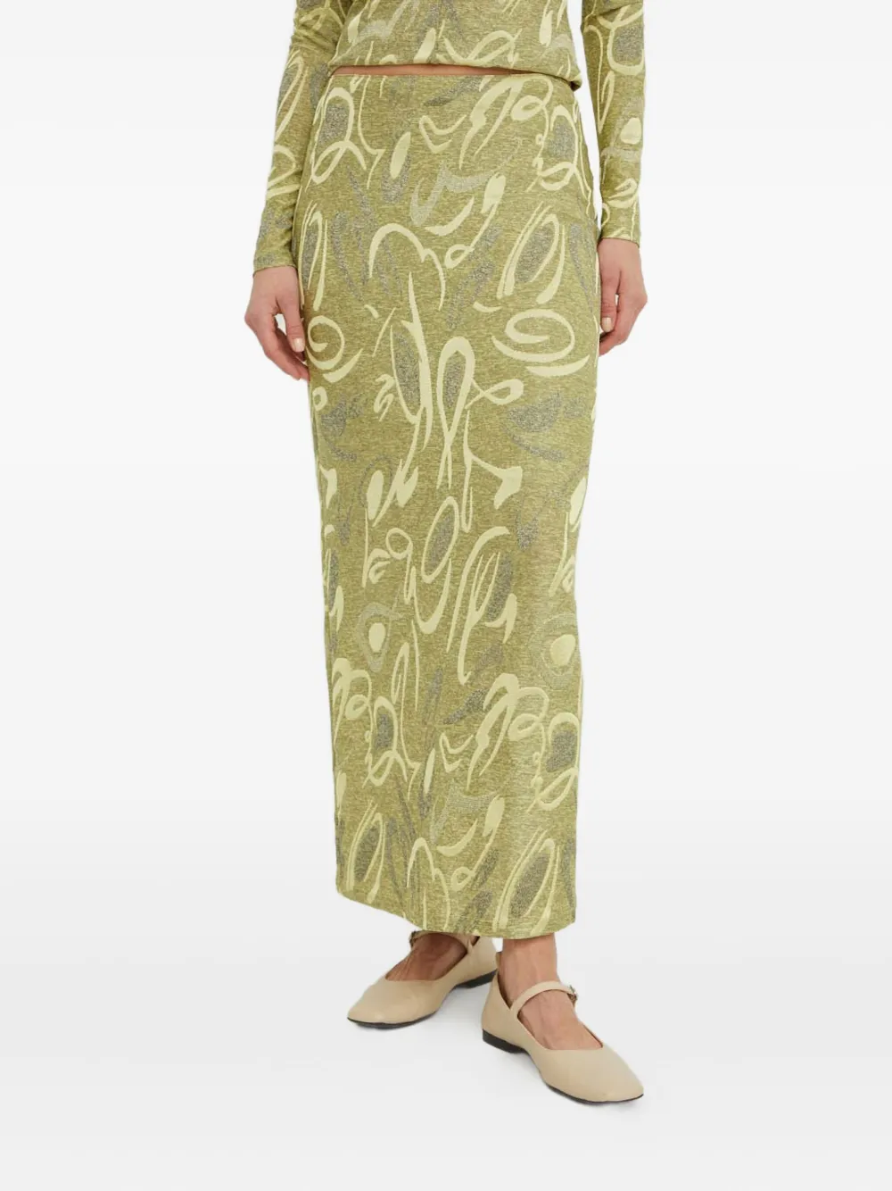 

Юбка с узором Résumé, зеленый