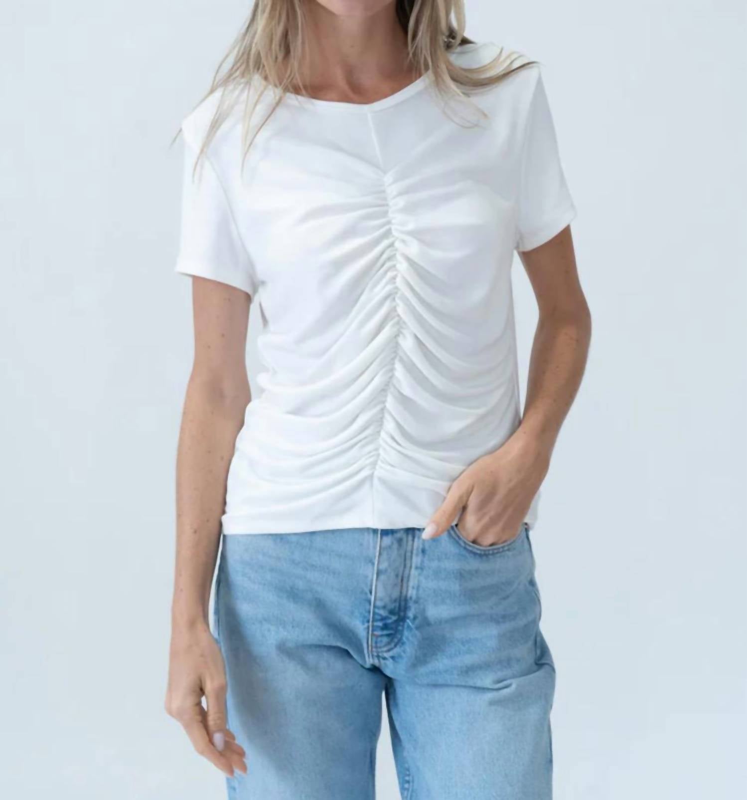 

Футболка Kacie белая SIX/FIFTY