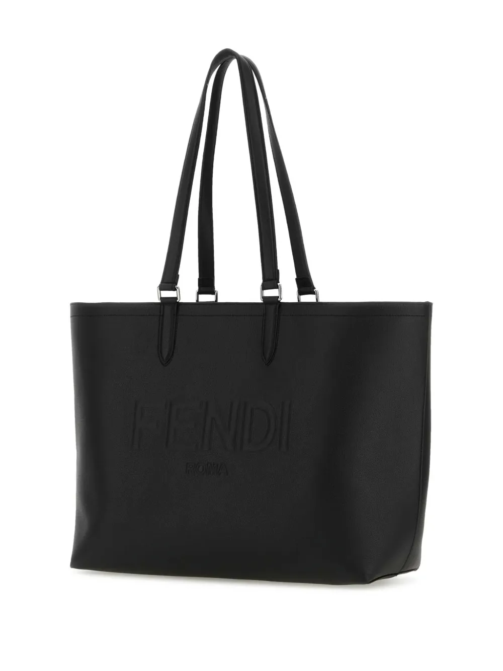 Кожаная сумка-тоут FENDI, черный — фото 3