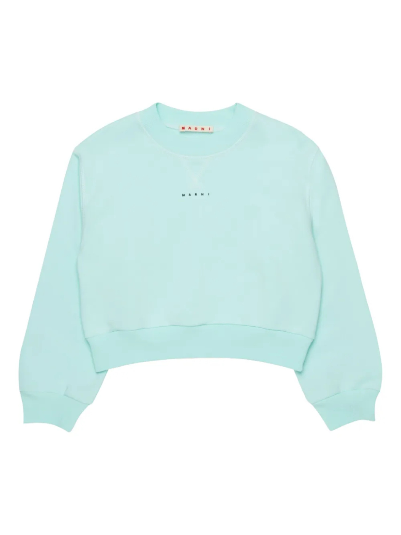 

Укороченная толстовка Marni Kids, синий