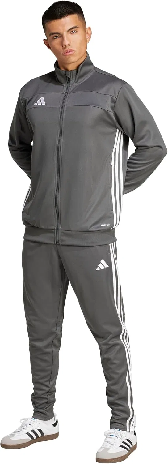 Тренировочная куртка adidas Tiro 25 Essentials, серая/белая — фото 3