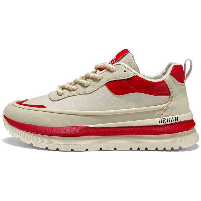 

Нескользящие износостойкие низкие повседневные туфли для мужчин URBAN AUTHENTIC, Beige Red