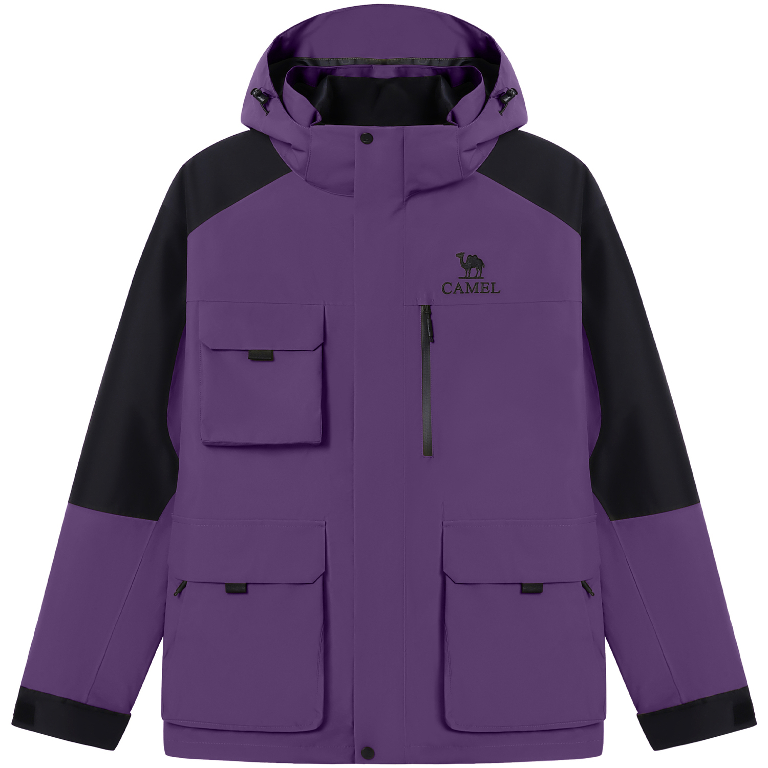 

CAMEL Ветровка для любой погоды Unisex, Raspberry Purple/Phantom Black