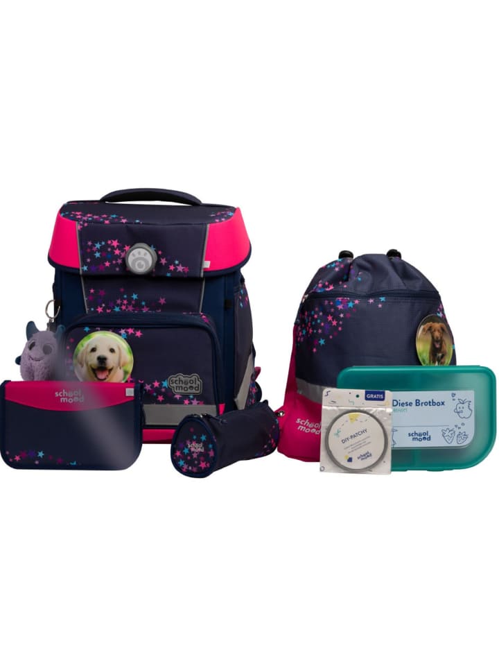 

SCHOOL-MOOD Набор из 7 школьных сумок Champion Pro Leni в виде собаки, коричневый