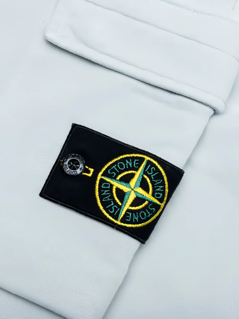 Хлопковые брюки с карманами-карго Stone Island, синий — фото 4