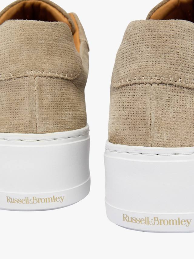 Средние кроссовки park из замши Russell & Bromley, Beige — фото 4