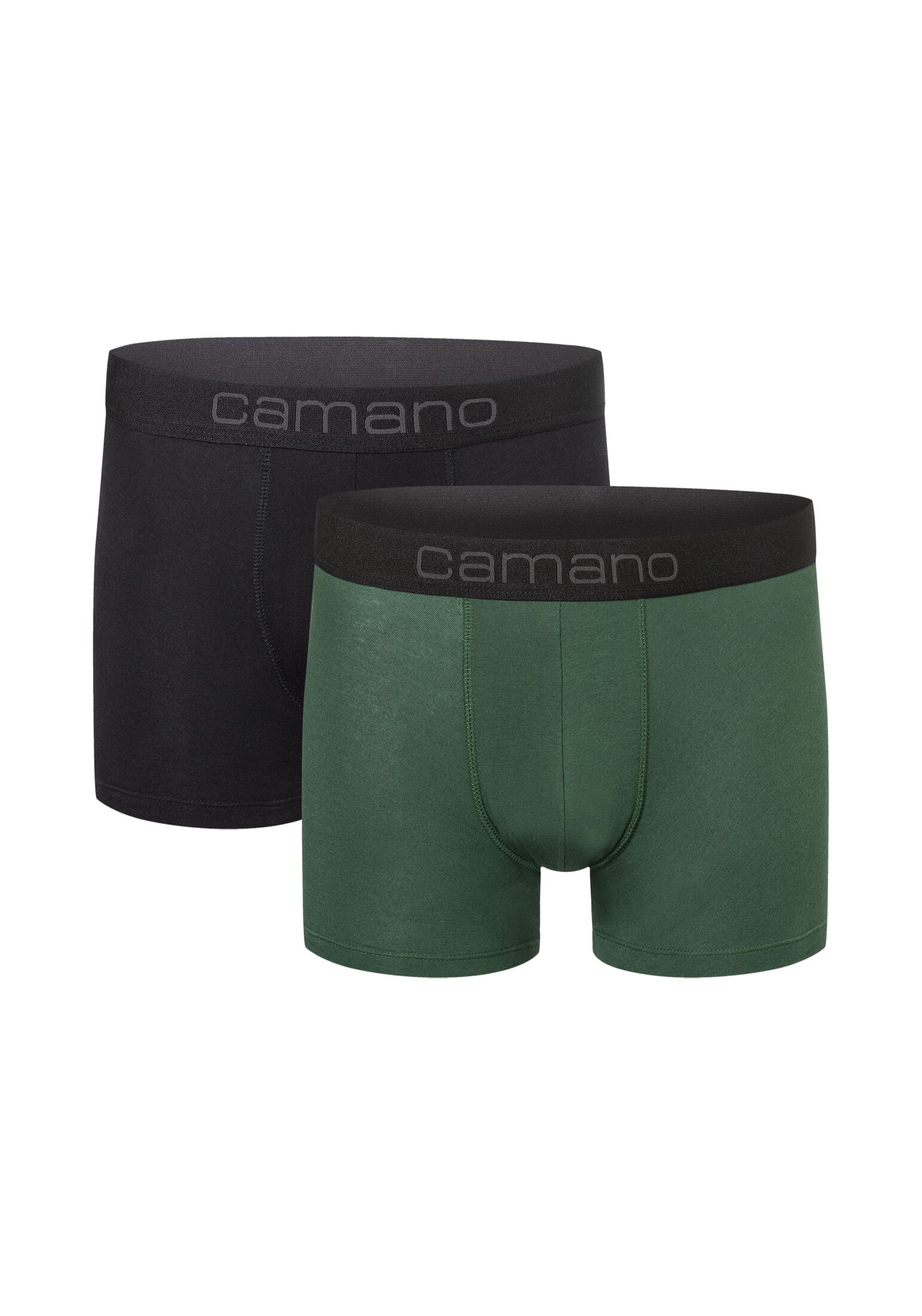 

Боксеры camano Boxershorts Unterhosen Herren elastischer Gummibund ohne Einschneiden Baumwolle Stretch hautfreundlich Atmungsaktiv 2 шт, цвет sycamore green