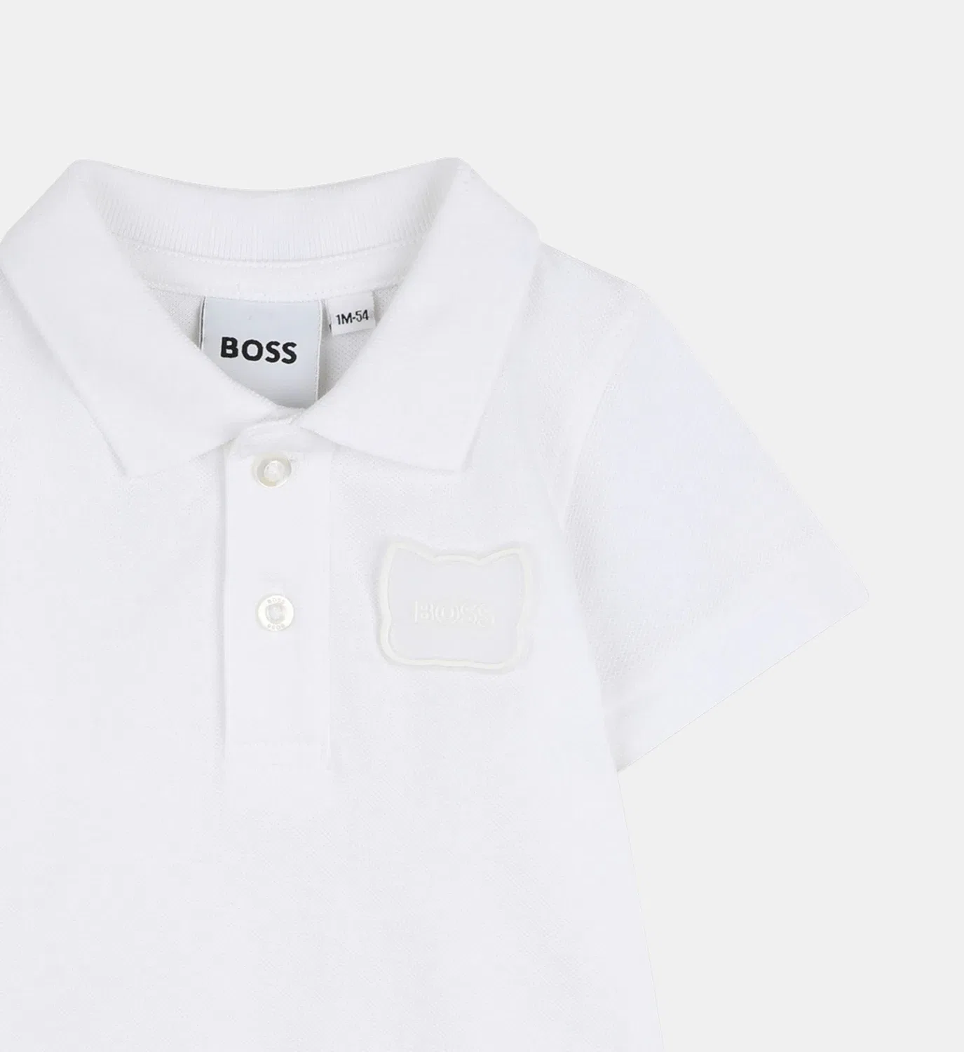Комбинезон на пуговицах Boss Kidswear, белый — фото 3