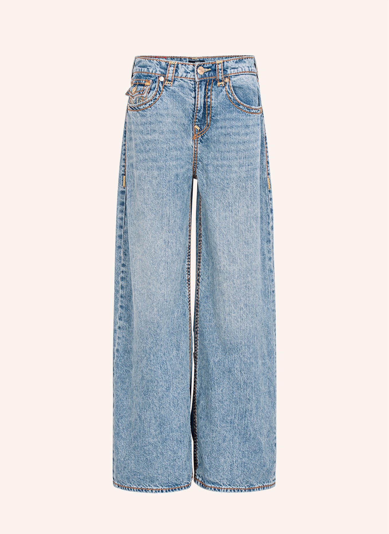 

Мешковатые джинсы True Religion, синий
