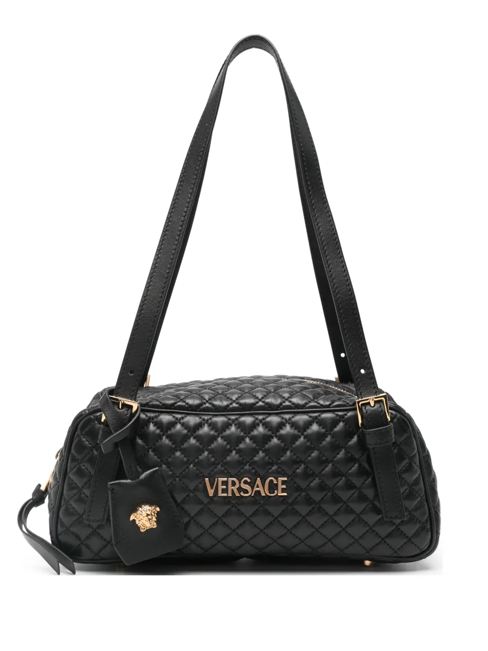 

Маленькая стеганая сумка на плечо VERSACE, черный