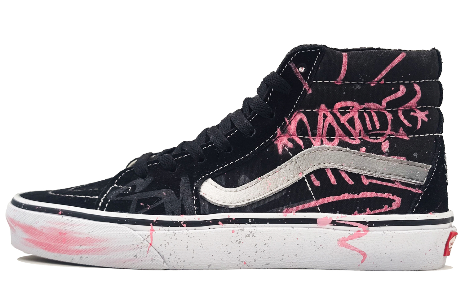 Vans SK8 High top Кроссовки для скейтбординга Unisex Персиково-розовые — фото 3
