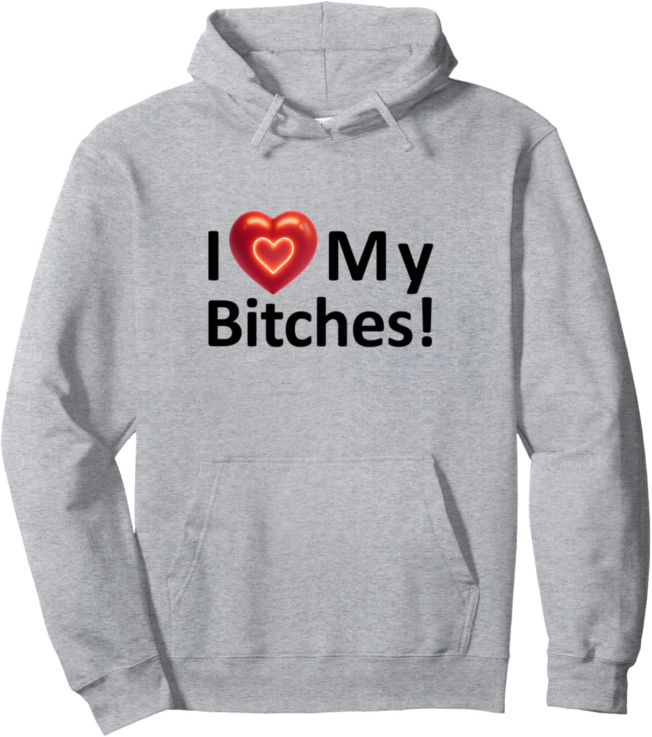 

Толстовка «Я люблю своих es, я люблю своих es» ко Дню святого Валентина, серая Love Heart My And More Heart Shirts