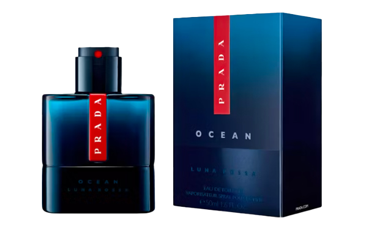 PRADA Духи Luna Rossa Red Moon Ocean для мужчин фужер туалетная вода 50 мл/100 мл/150 мл подарок для парня — фото 3