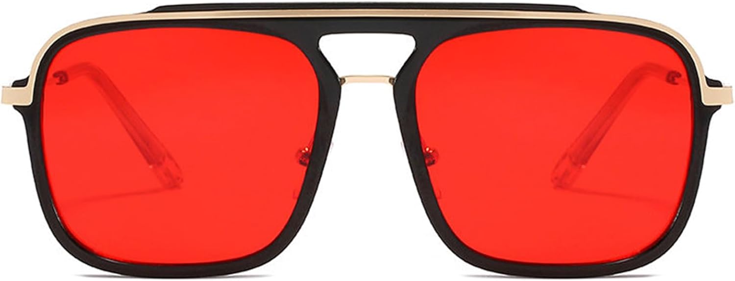 

Солнцезащитные очки Helena Retro с двойной перемычкой, квадратной формой и градиентным переходом, женские, черные и серые, классические, в стиле «пилот», мужские, с защитой от УФ-излучения UV400, C6