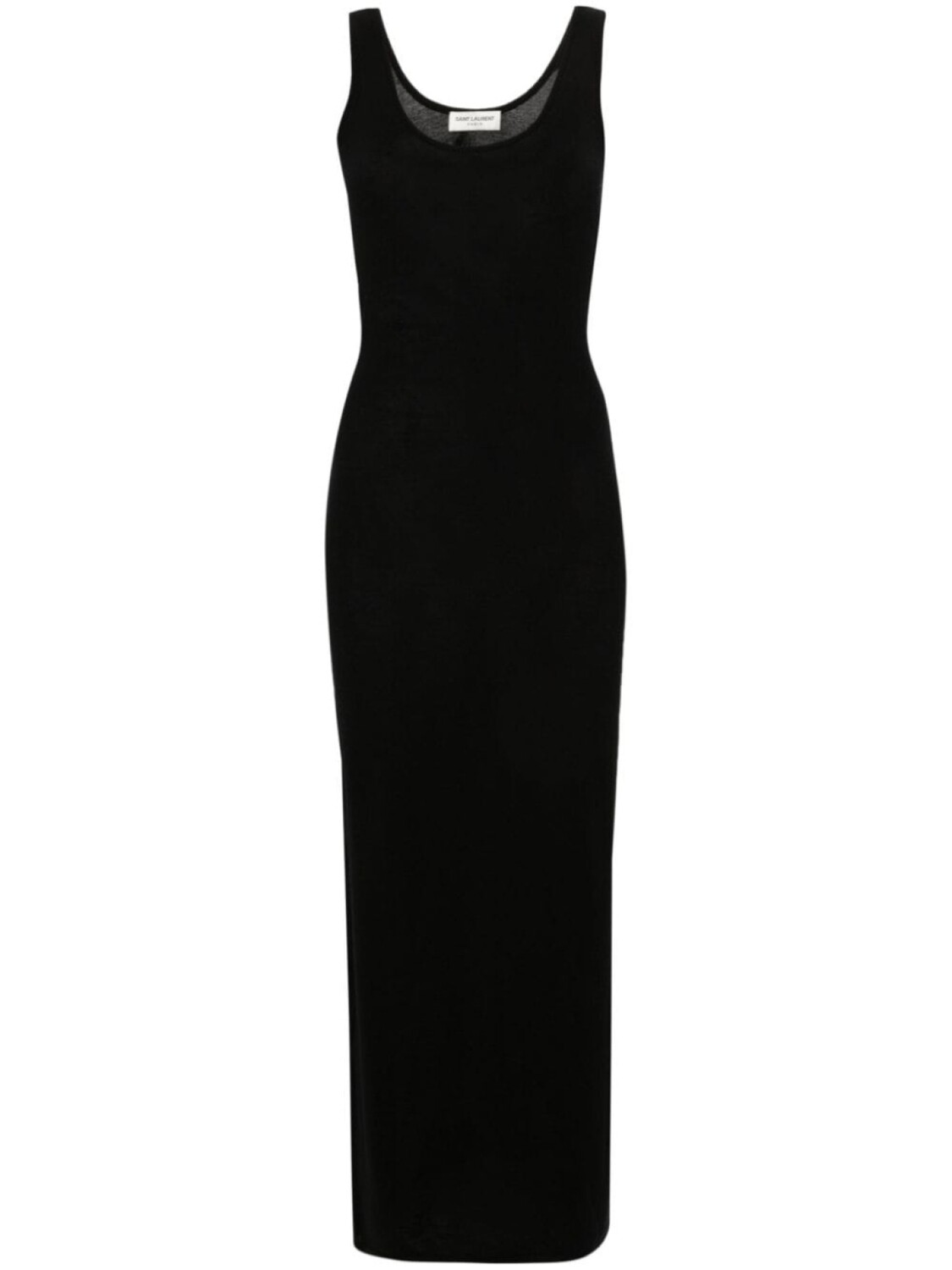 

Saint Laurent платье макси тонкой вязки, черный