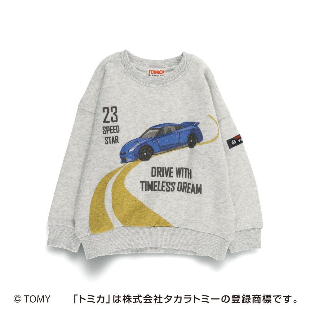 Толстовка с принтом TOMICA/Tomica* Branshes, Heather Gray — фото 2