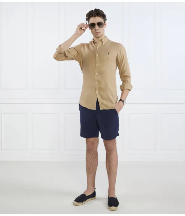 Рубашка Лниана Slim fit Polo Ralph Lauren, бежевый — фото 2