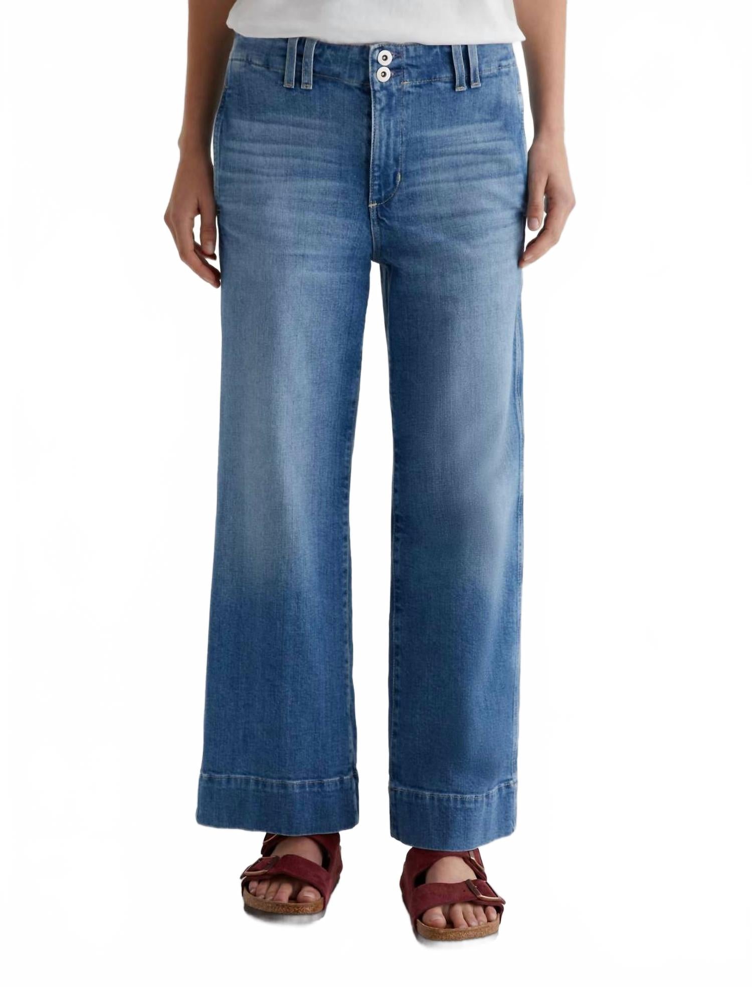 

Женские укороченные джинсы Natasha со средней посадкой из денима AG Jeans, denim