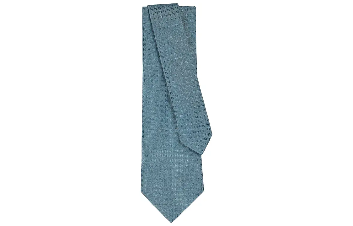 

Футболка Fasone H Ties мужская серо-голубая HERMES