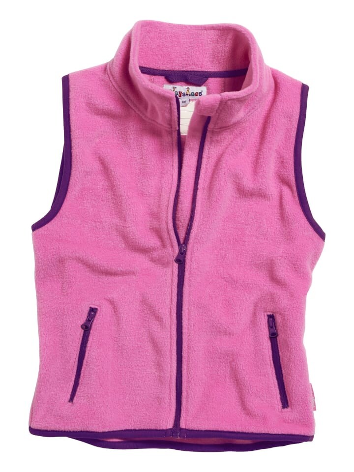 

Флисовая куртка Playshoes Fleece-Weste farbig abgesetzt, розовый